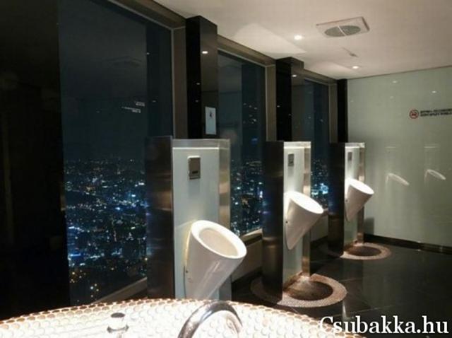 Luxus WC wc kilátás luxus panoráma