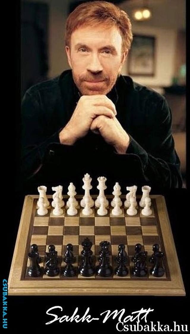 Ha Chuck Norris sakkozik... pihent elvetemült sakk-matt sakkozik kép chuck norris