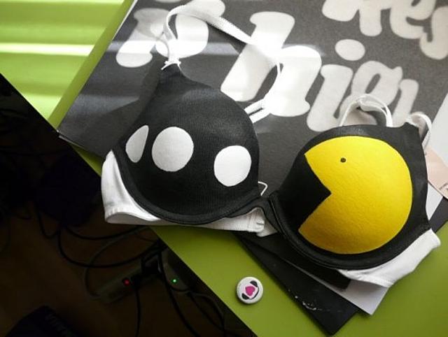 Pac-Man melltartó kép ötletes melltartó pac-man vicces