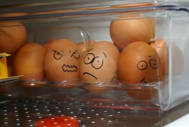 Reggeli fárasztó vicces kép elvont pihent reggeli fárasztó tojások