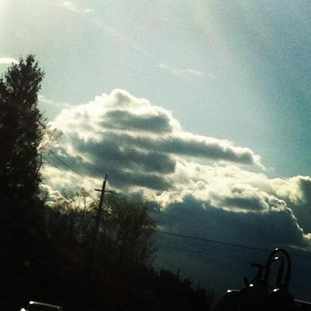 Isteni üzenet felhő kéz forma bemutat üzenet isteni