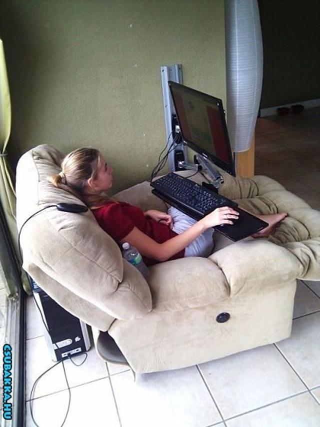 Számítógépezés - Jól csinálod :) kényelmes egyedi fotel számítógép lol