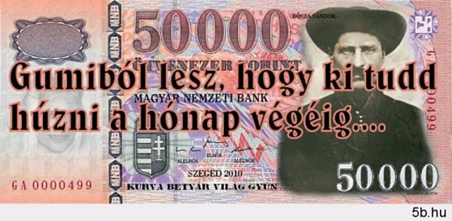 Az új ötvenezres bankjegy pénz új pénz