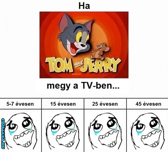 Ha Tom és Jerry megy tévében... tomi és jerry nevetés Képek