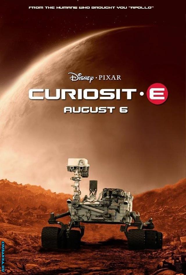 Curiosit-E marsjáró mars találó disney borító