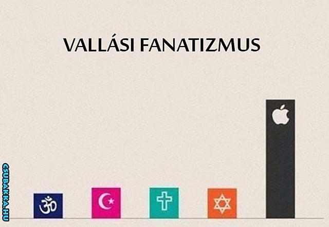 Vallási fanatizmus :) vallás vicces képek fanatizmus apple