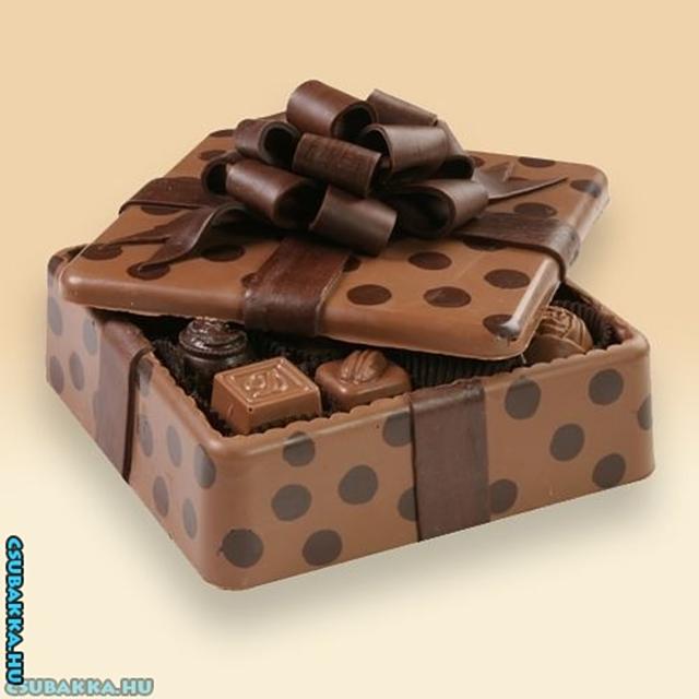 Ehető csokis dobozok Képek édesség csoki doboz