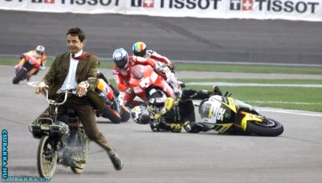 Mr. Bean motor photoshop elvetemült mr.bean