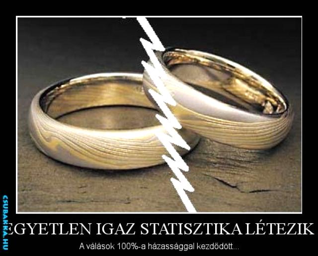 Igaz statisztika válás Házasság statisztika vicces Képek