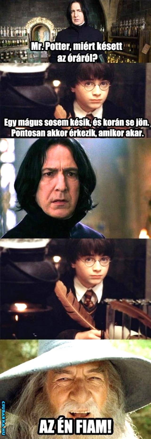 Mr. Potter, miért késett az óráról? Képek késik harry potter óra
