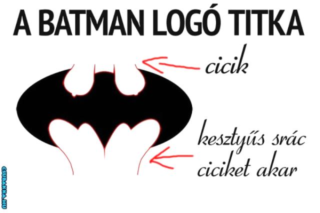 A Batman logó titka vicces Képek Batman logó