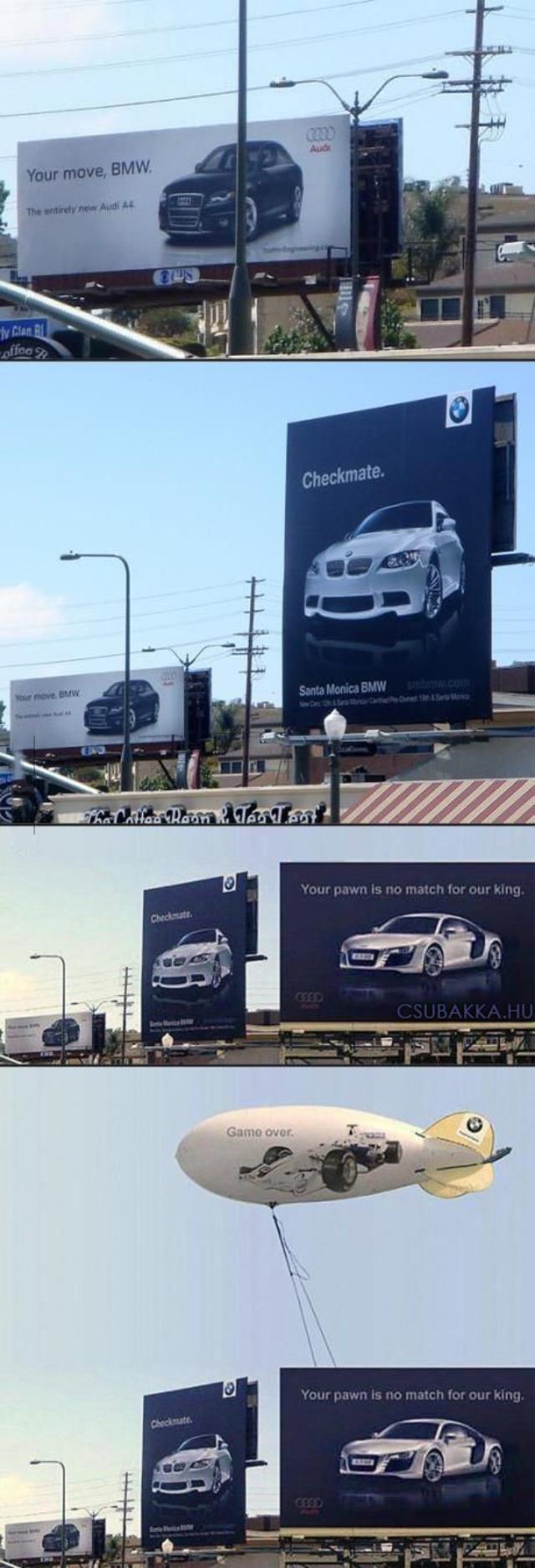 Audi - BMW reklám párbaj :D vicces beteg Képek audi bmw