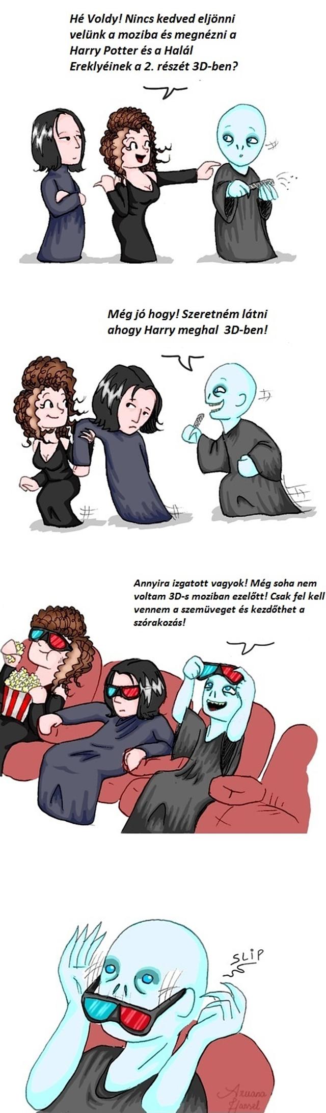 Ezért nem jár Voldemort 3D-s moziba... :) beteg vicces voldemort Képek