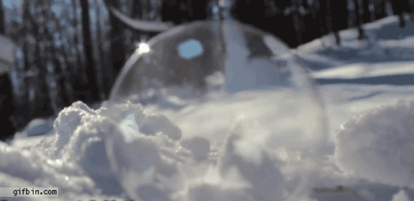 Láttál már buborékot megfagyni?