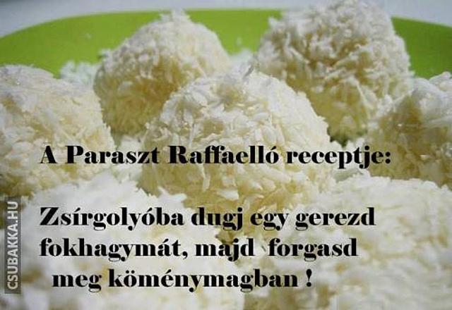 Paraszt Raffaello recept raffaello Képek