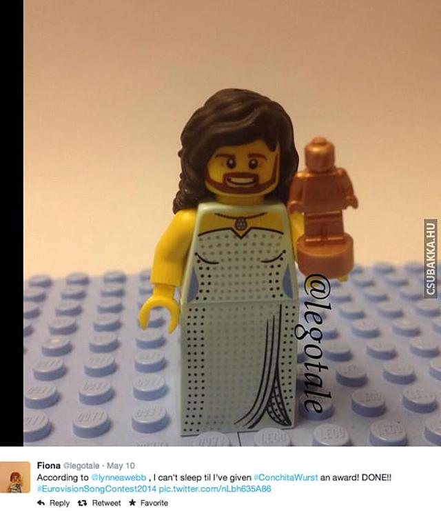 A Lego gyorsan reagált az új szelekre, de azért ezt ne vedd meg! Képek Conchita Wurst lego