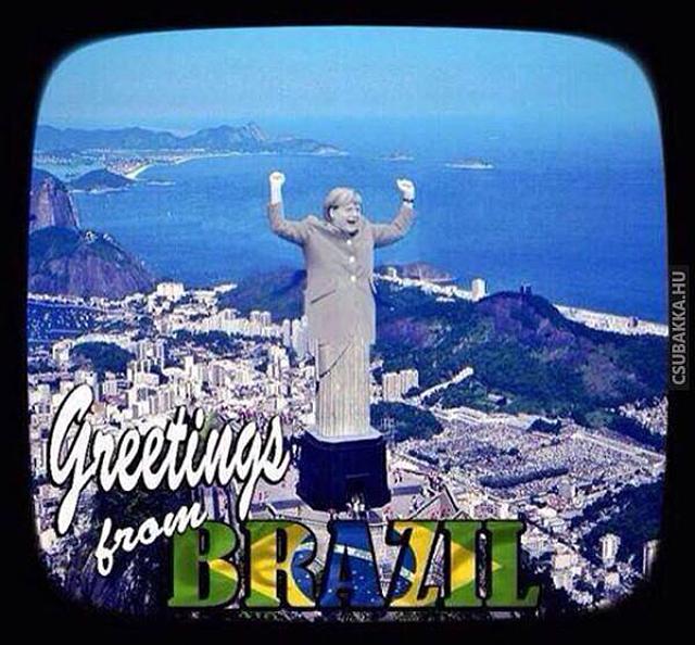 Baráti üdvözlet Brazíliából foci Képek brazília németek