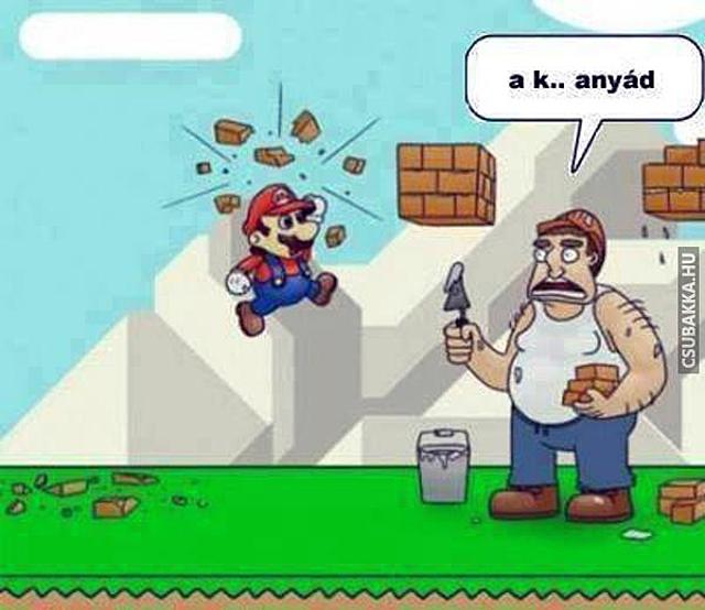 Mario nem mindenki kedvence? super mario Képek kőműves