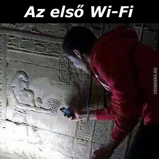 Történelmi pillanat! A Vezeték nélküli kapcsolat újra értelmezése. ásatás wifi Egyiptom régész érdekes
