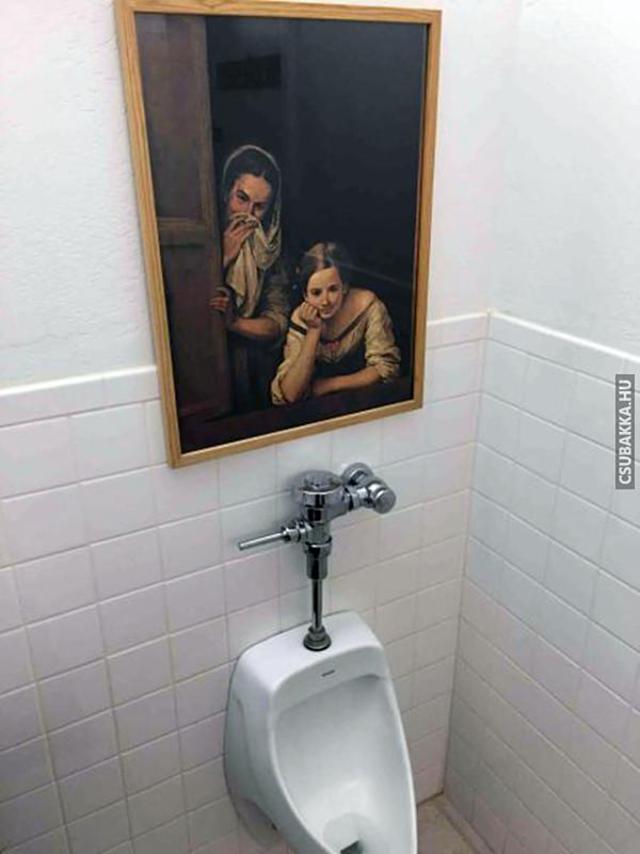 Az igazi demotiváló :) demotiváló wc pisoir festmény