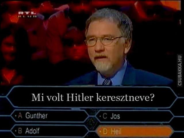 Mi volt Hitler kereszteneve vicces képek hitler viccek