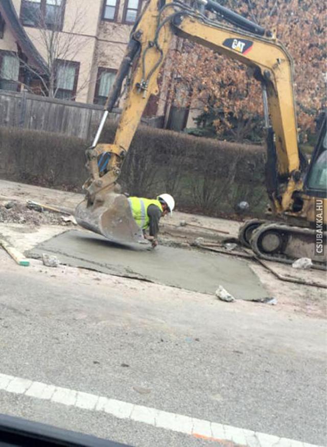 Jó munkás ember vicces képek munkás betonozás