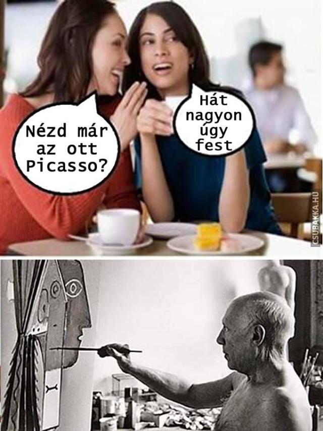 Picasso vicces képek úgy fest festő pablo picasso