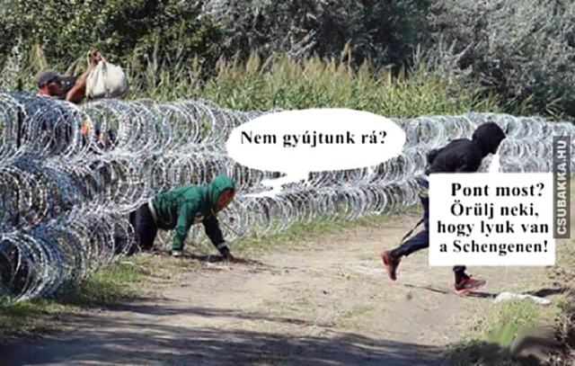 Nem gyújtunk rá? migráció schengen migránsok vicces képek