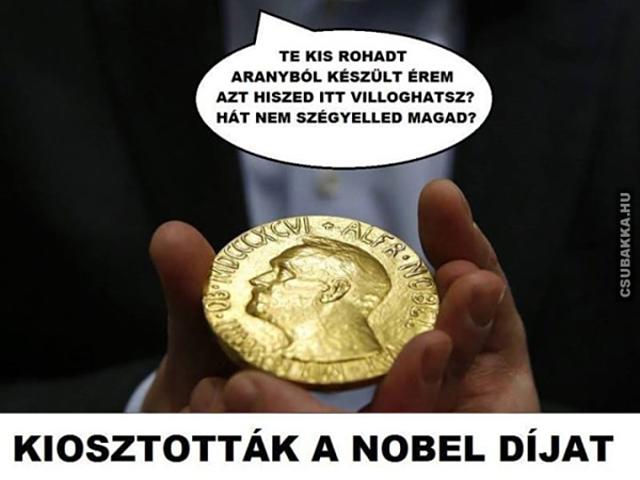 Kiosztották a Nobel díjat kioszt nobel díj