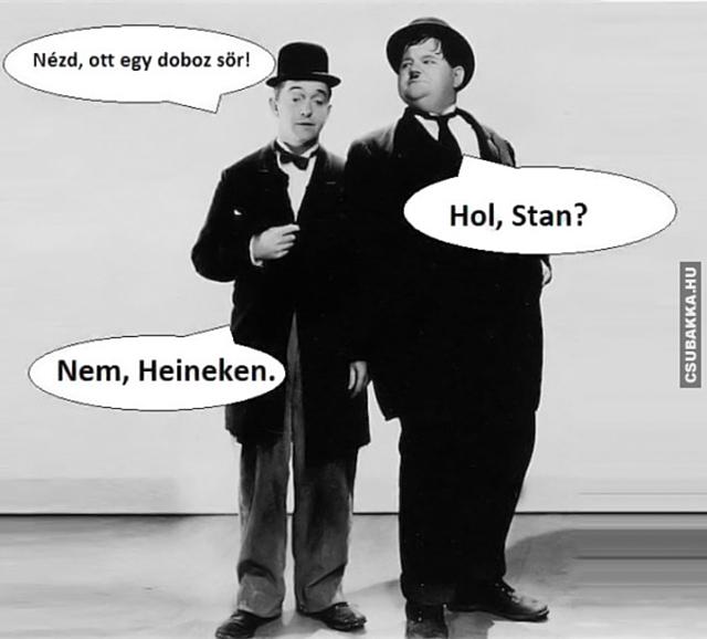 Stan és Pan heineken vicces képek holstein stan és pan