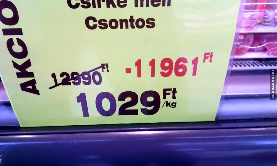 Hihetetlen árengedmény matek ki az hihetetlen baki marketinges ének árengedmény szupermarket jobb