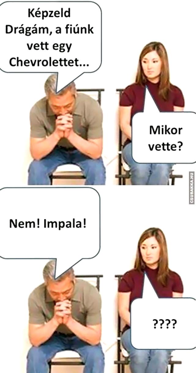 A fiunk autót vett vett autó