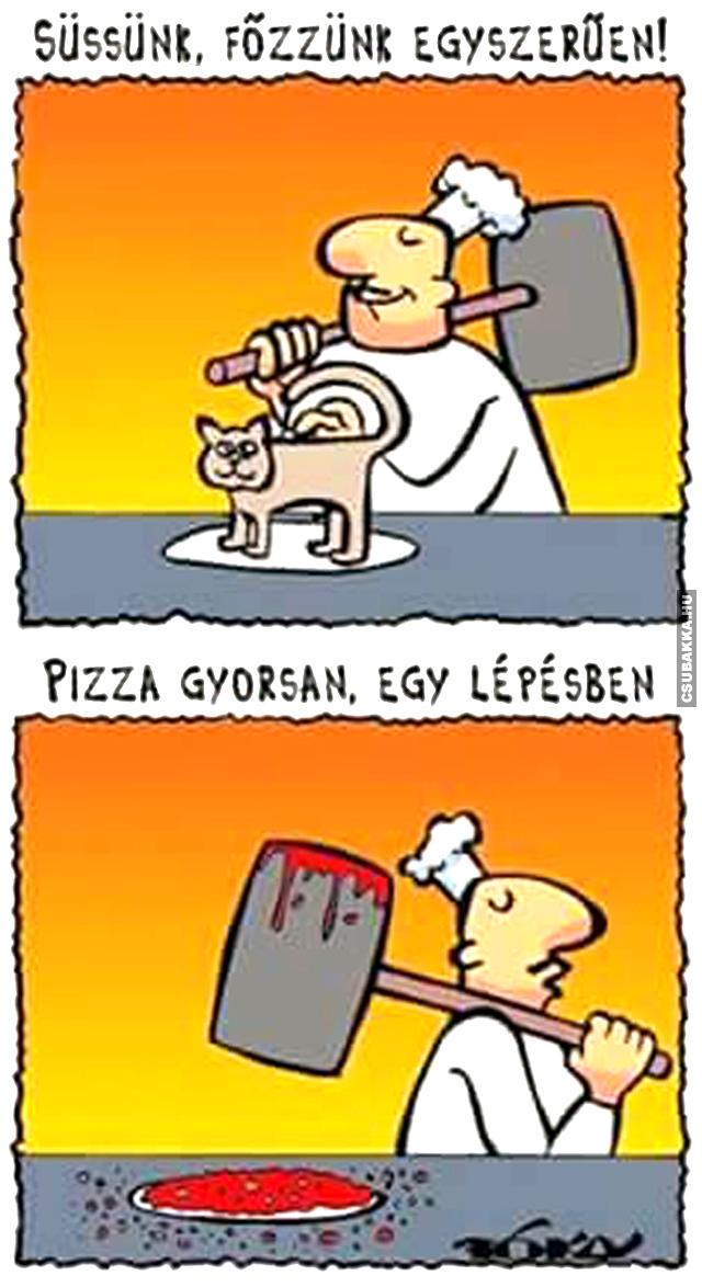 Pizza egy lépésben pizza
