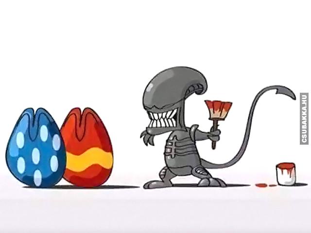 Ezt sem a nyuszi tojta :) nyuszi húsvét