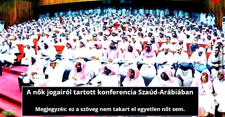 Értelmes vita lehetett... nők szaud-arábia konferencia